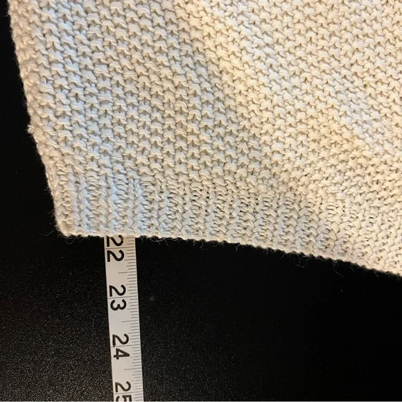 VTG Coquette Bow Pastel Sweater Ivory Sz M Chunky Textured Knobby Knit - Picture 10 of 11